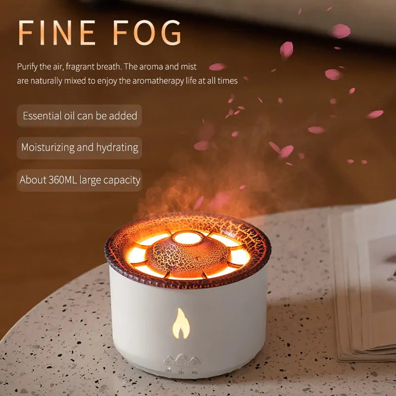 Flame Aroma Diffuser Essential Oil